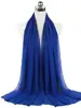 107895-456edd.jpg Nouveau foulard en mousseline uni pour femme, prêt-à-porter, hijab instantané, châle musulman, hijabs islamiques, écharpe arabe, foulards pour la tête
