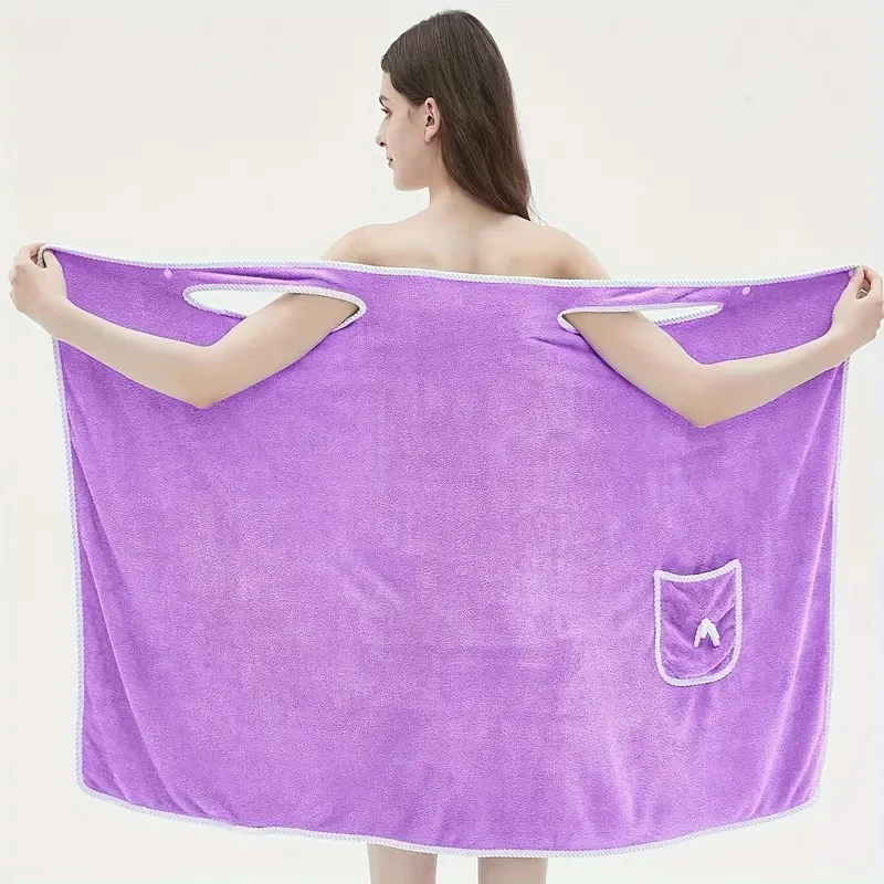 Bowknot Wearable Bath Towel 1