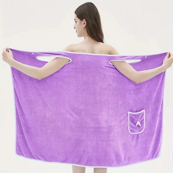 Bowknot Wearable Bath Towel 1