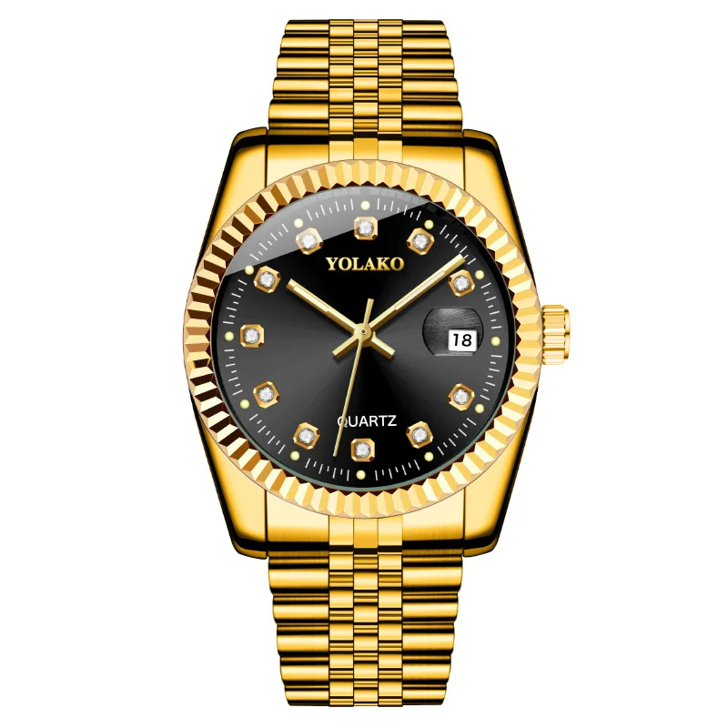 

Men's Watches 2022 New Explosions Fashion Diamond Classic Gold Watches Men's Watches Steel Belts Men's Non-mechanical Watches