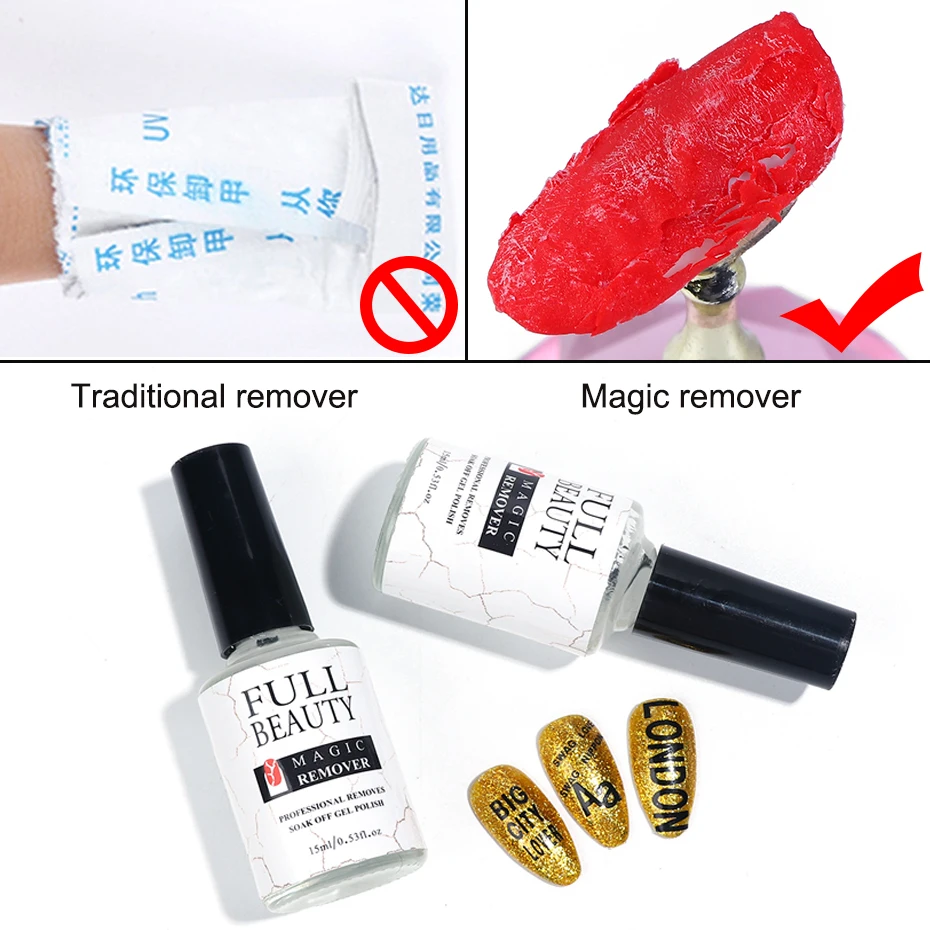 15ml Burst Magic Degreaser For Manicure Nails Gel Polish Remover Lint-free Wipes Acrylic Soak Off Cleaner Nail Lacquer nail polish remover nail gel remover nail polish remover wipes
