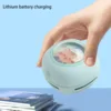  Mini Desktop Vacuum Cleaner Portable Student Use Eraser Paper Pencil Shavings Keyboard Grey Electric Power Vacuum 5