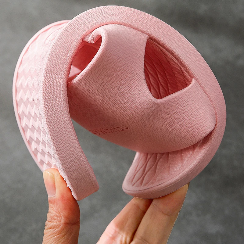 Family Unisex Women Men  Fashion Slippers EVA Soft Sole Summer Beach Sandals Couples Casual Flip Flop Shoes Bathroom Slipper 2