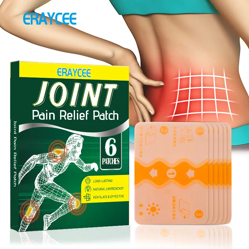 ERAYCEE JOINT Pain Relief Patch Pastes Natural Formula Back Pain Plaster Patch Long-lasting for Sports Sprains