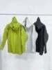 Pleats Pleated Men's Jacket Punching Jacket 2024 Summer New Solid Color Mountaineering Camping Personality Jacket Men's Clothing 2