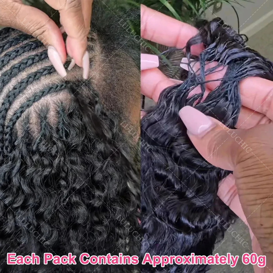 Honey Blonde Kinky Curly Feather Crochet Bundles Human Hair Knotless Lightweight Pre Separated Crochet Hair Extensions For Braid 2