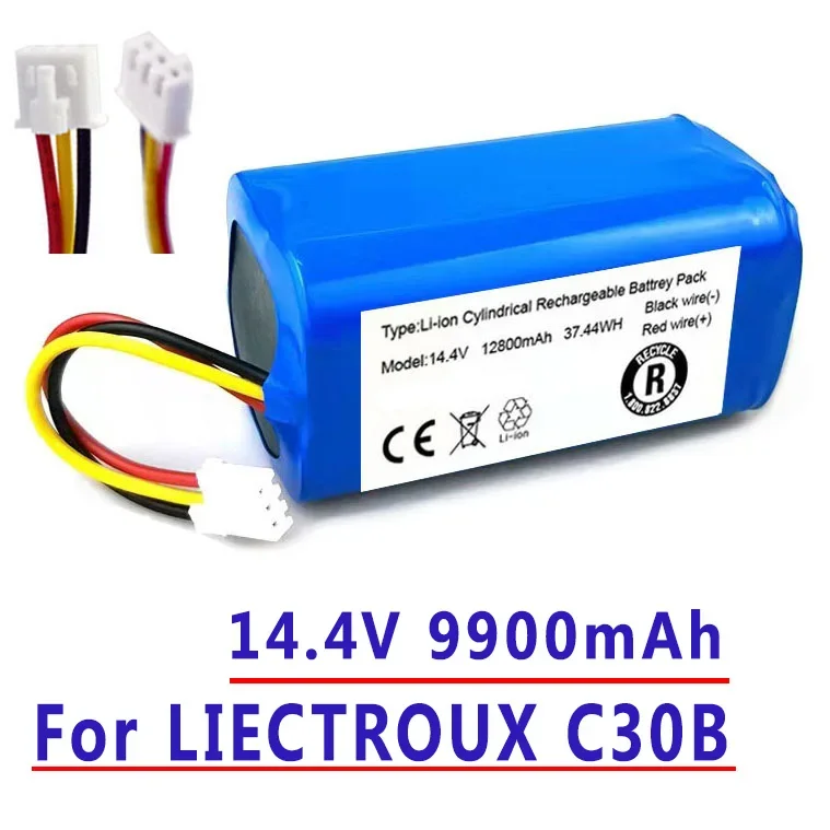 Battery for Lirctroux C30B Robot Vacuum Cleaner 14.4V 2800mAh 6800mAh lithium cell power tool battery rechargeable battery vacuum cleaner battery battery replacement