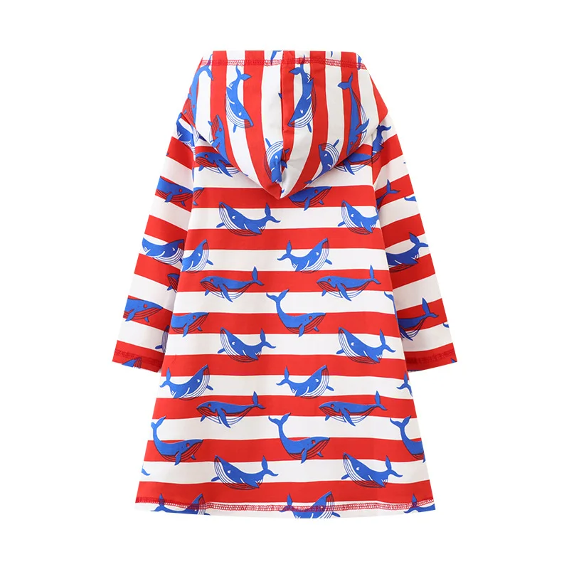 Jumping Meters Star Beading Princess Girls Dresses Cotton Children's Clothes Autumn Kids Costume