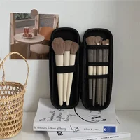 Black Cosmetic Storage Bags Waterproof Double Zipper Makeup Brushes Case Women Bag Portable Travel Brush Holder Pen case Box 3