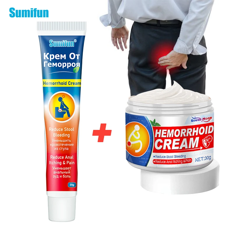 2 Type Hemorrhoids Removal Treatment Ointment Herbal Medicine Cream Internal Hemorrhoids Piles External Anal Fissure Health Care