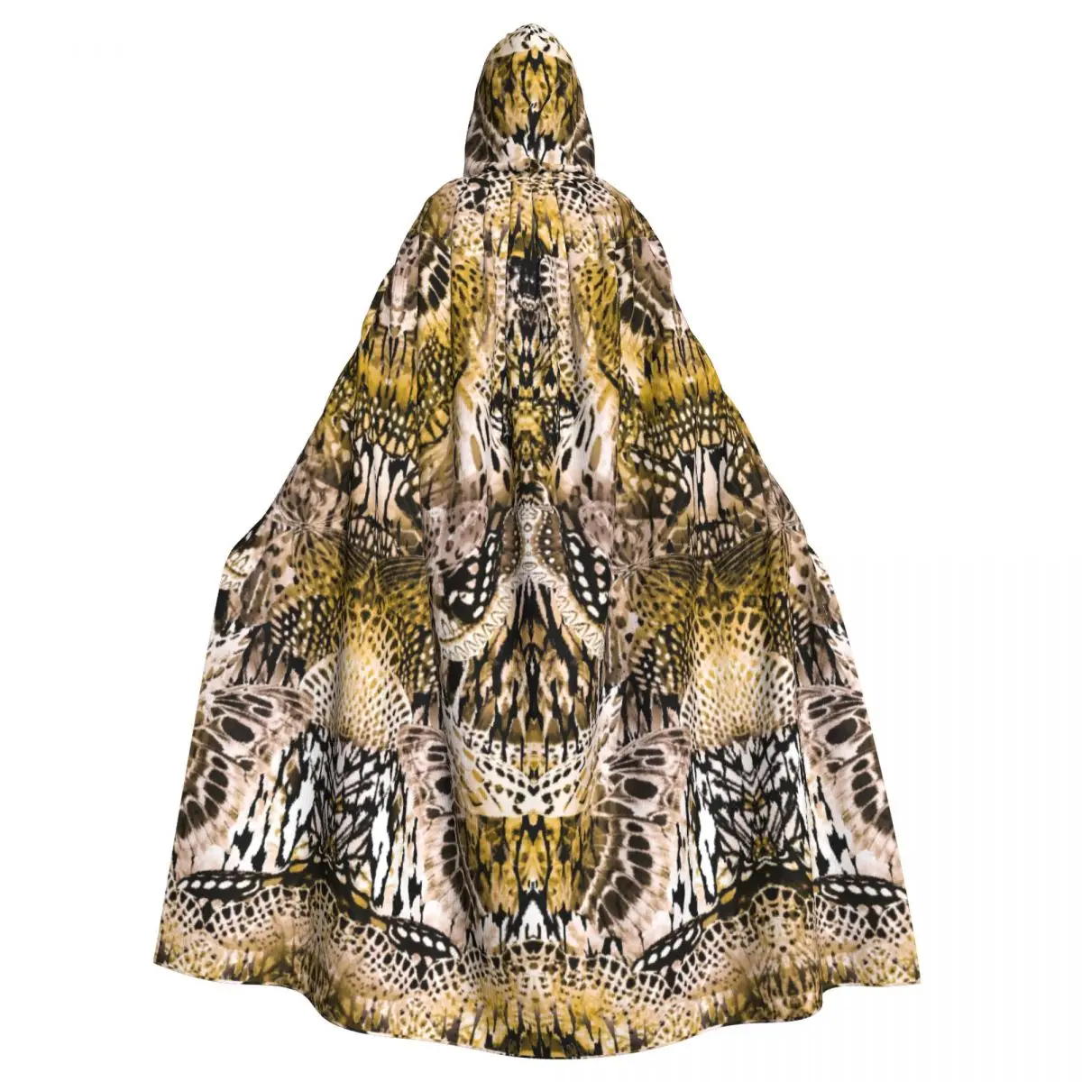 

Adult Vampire Cape Hooded Robe Halloween Abstract Butterfly Cloak Full Length Cosplay