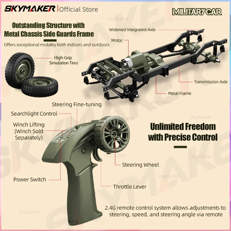 RC Cars RC Trucks JJRC C8815 1/10 Willys Jeep Rc Car 1941 MB Scaler 2.4g 4wd RTR Crawler Climbing Military RC Truck Offroad Vehicle Adult Kids Toy