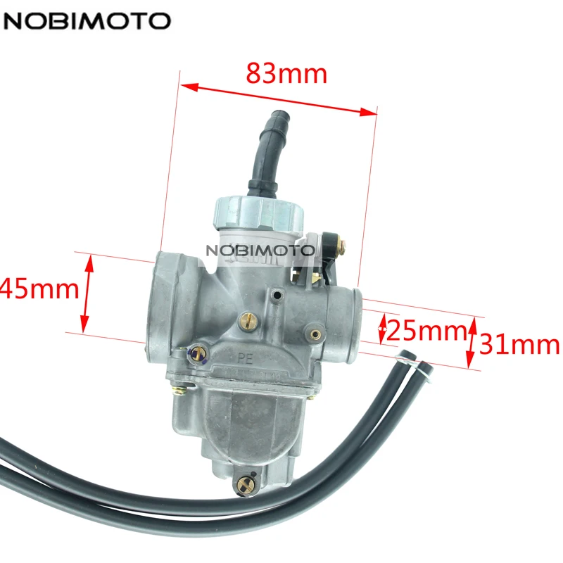 Carburatore Da 24Mm Pe24 Racing Power Performance Carburatore Keihin Hand Choke Per Tuned 150Cc Scooter Accessori Moto Hk-159