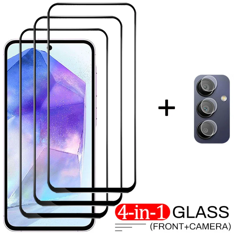 A55 5G Vetro, Vetro Temperato Samsung A55 A35 A25 A15 A05S Vetro Samsung Galaxy A05 Screen Protector A35 5G Fotocamera Pellicola Samsung Galaxy A55 Gl