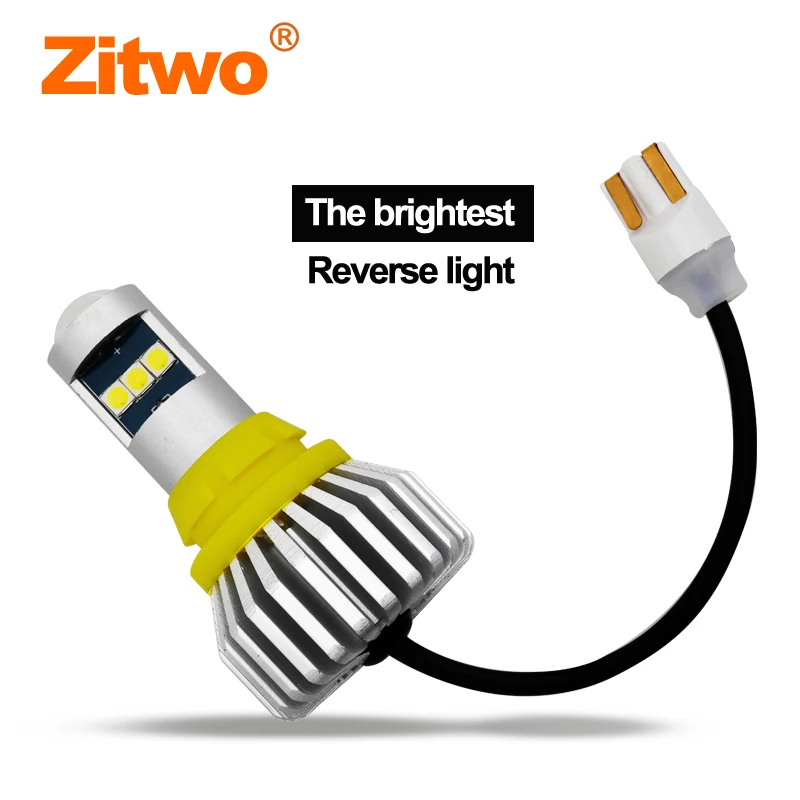 2pcs Brightest 1156 BA15S P21W T15 W16W LED Bulb 9W 1500Lm 3030SMD Car