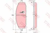 Gdb3222 Per Dieci Pastiglie Freno Patrol Gr Ii 2.8Td 3,0 Dti Dti