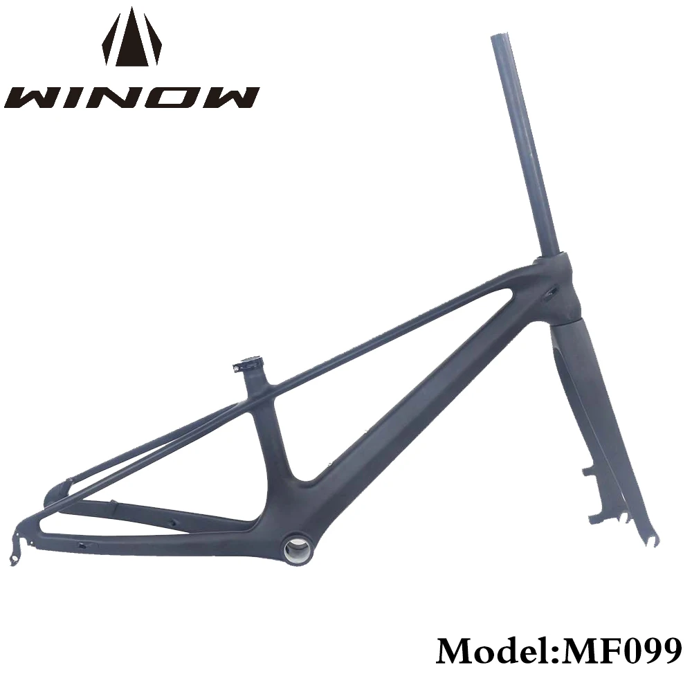 

Winowsports 20ER Carbon Kids MTB Frame Mountain Bike Carbon Frameset 130*9MM QR Max tires 55MM Bottom Bracket BSA73 Kids Frames