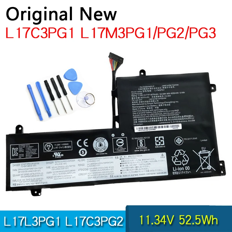 

NEW Original Battery L17C3PG1 L17L3PG1 L17M3PG1 L17M3PG3 L17C3PG2 For Lenovo Legion Y530 Y530-15ICH Y7000 Y7000P Y540 Y540-15IRH