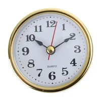 Mini Clock Insert Round Clocks Quartz Movement 2-1/2 65mm Diameter Clock Head Arabic Numerals DIY Crafts for Home 1