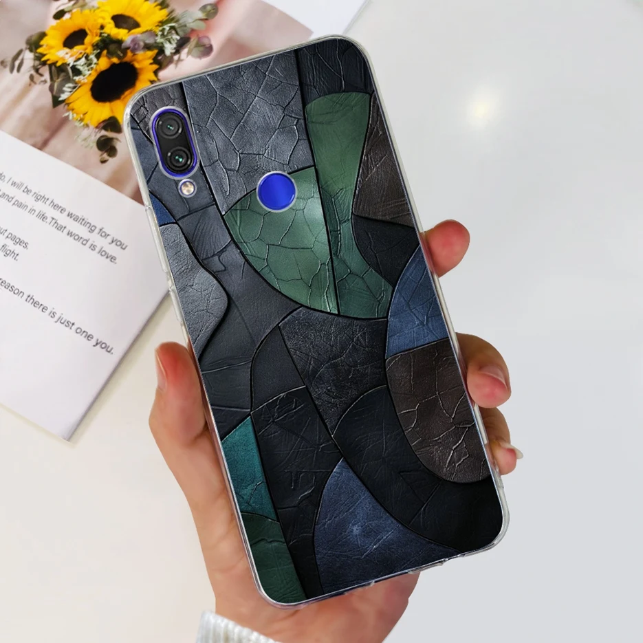 Fashionable Clear Silicone TPU Phone Case - Painted Design Cover