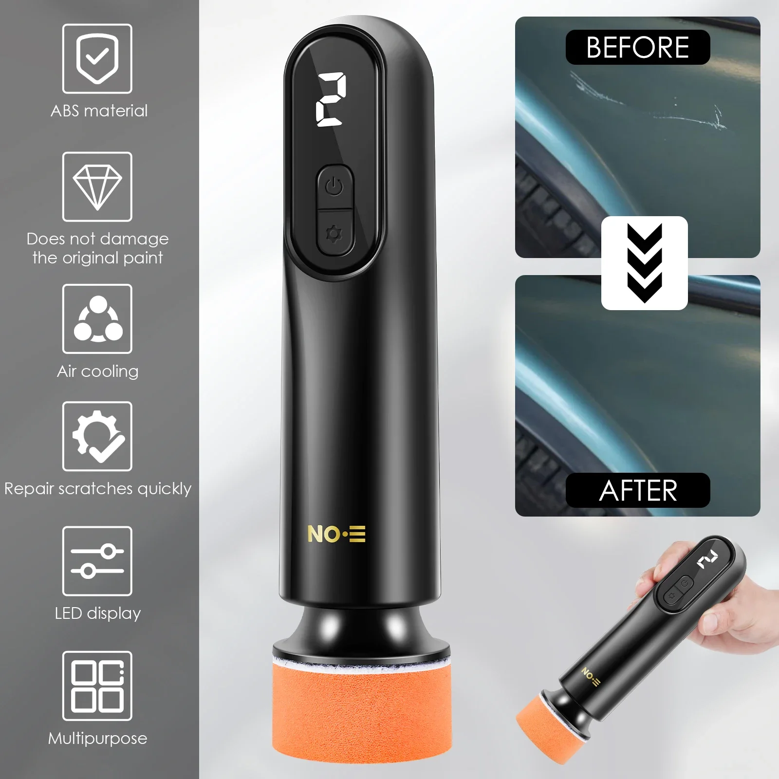 Mini Cordless Car Polisher Electric Car Polishing Repair Kit LED Display Automotive Scratch Removal Polishing Machine for car polisher cordless car polisher electric polisher