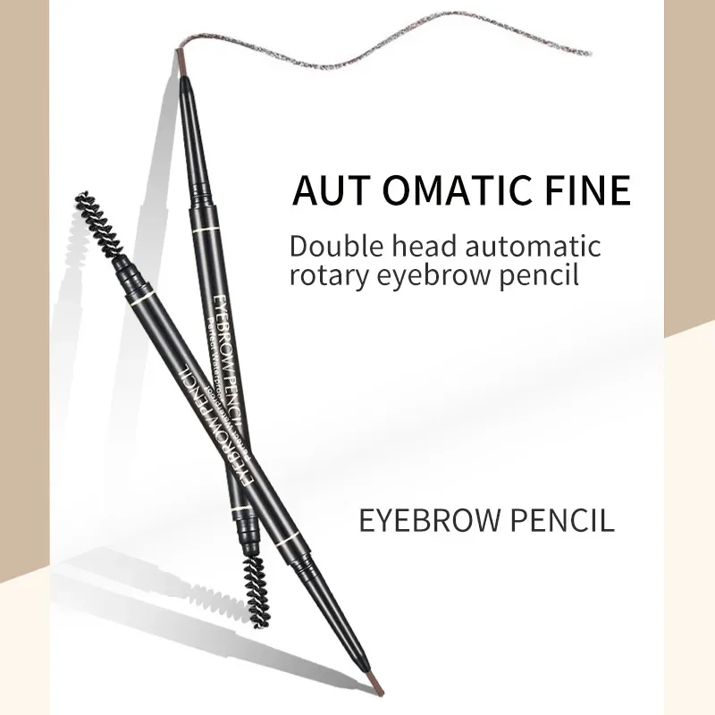 1.5mm Fine Eyebrow Pencil with Double Head Automatic Rotation, One Line Eyebrow Pencil Waterproof and Makeup Free Makeup Pen 5
