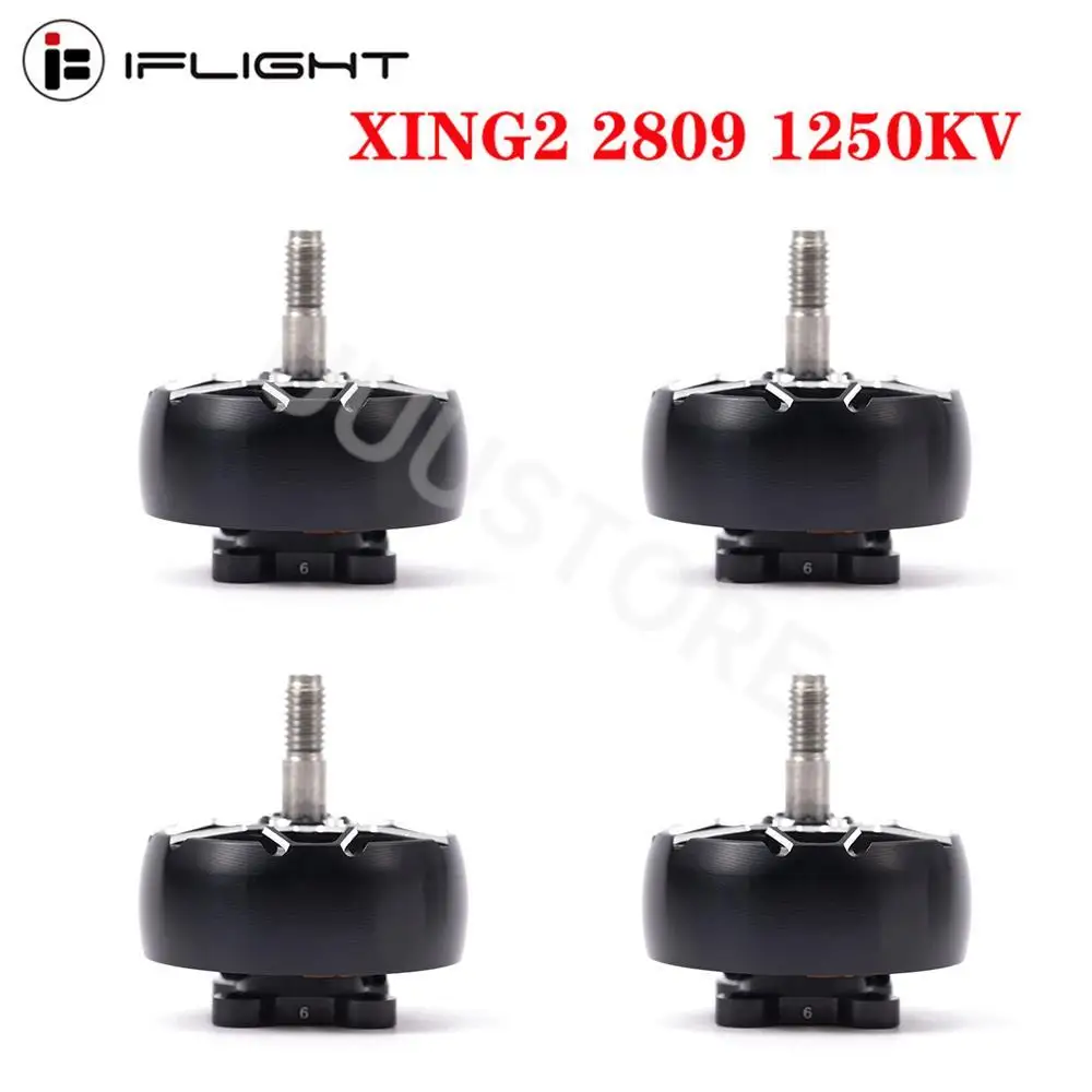 Купи IFlight XING2 2809 800KV / 1250KV бесщеточный двигатель W/ 5mm вал из титанового сплава совместимый с 7-8inch Propeller 4-6S для дрона RC FPV за 2,399 рублей в магазине AliExpress