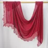 106212-84081a.jpg Hijab Ramadan en Rayonne, Coton et Modal, avec bordure en dentelle, Turban respirant, Châle uni en coton, Foulard pour femmes