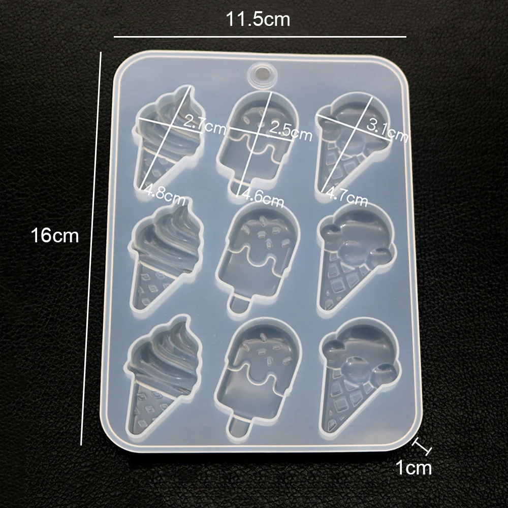 ISSEVE Ice Cream Resin Molds Keychain Molds, Silicone Molds for Resin,  Epoxy Molds Resin Casting Molds for DIY Making Keychains Fridge Home  Decoration - Yahoo Shopping