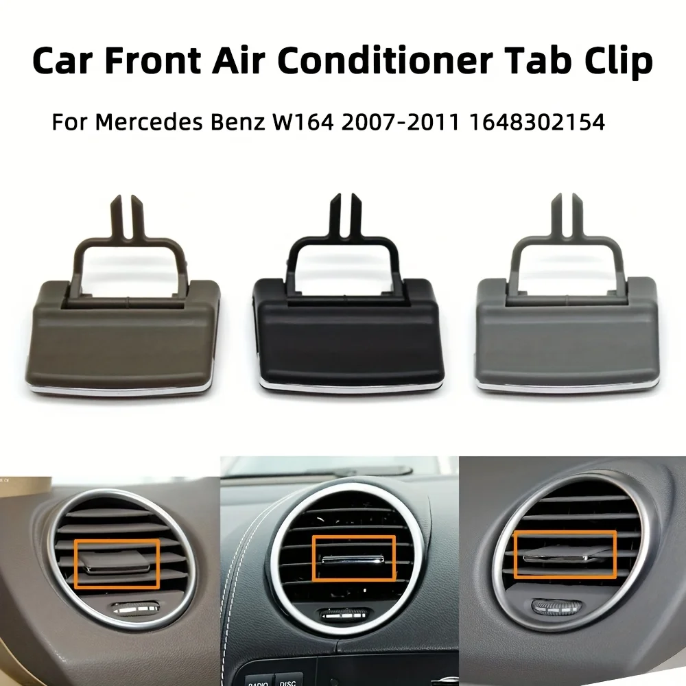 메르세데스 벤츠 W164 2007-2011 용 자동차 앞 에어컨 AC 환기구 배출구 탭 클립 수리 키트 1648302154