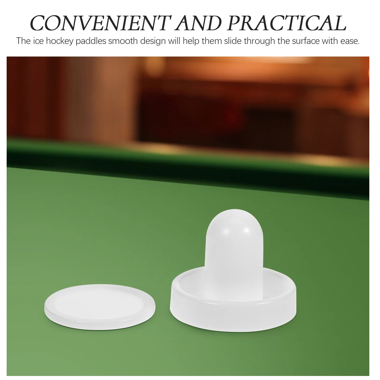 1 set 60mm White PushersAir Hockey Table Parts Ice Hockey Accessories Field Supplies Household Game Components Universal