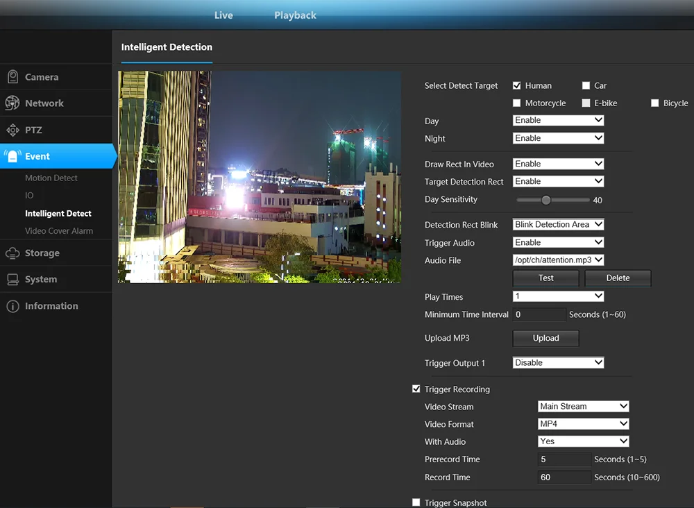 Täiendava liidese ekraanipilt