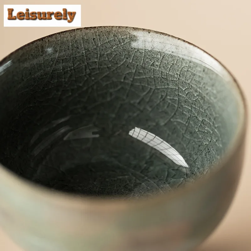 65ml Hand-painted Daisy High Footed Teacup Japanese Tea Bowl Mug Tea-tasting Fragrance Cup Jianzhan Master Cups Teaware Craft