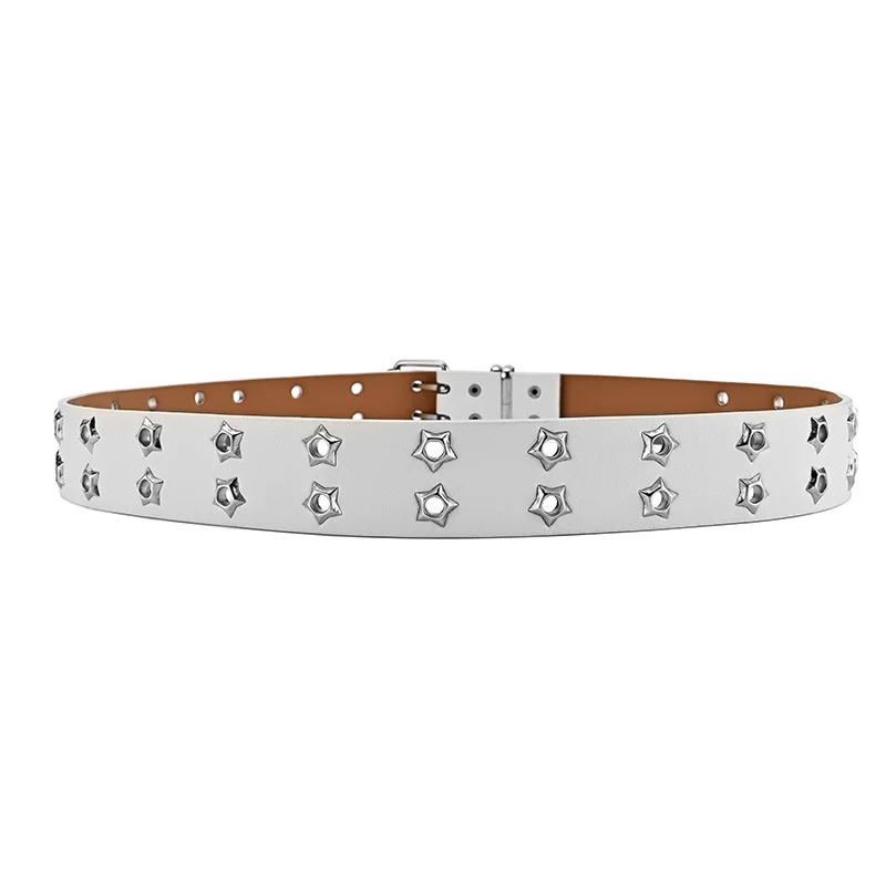 Cinto de metal para homem e mulher minimalista com fivela_voghion.com