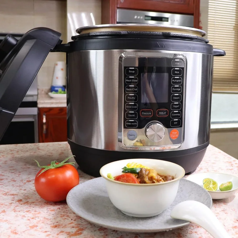 Slow Cooker 6 Quart One-Touch Programs & Support DIY Easy Cleaning 12-in-1 Slow Cooker