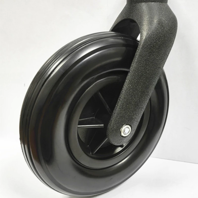8-inch wheelchair front wheel set PU solid wheel electric wheelchair handcart four-wheel wheels Wheelchair Accessories