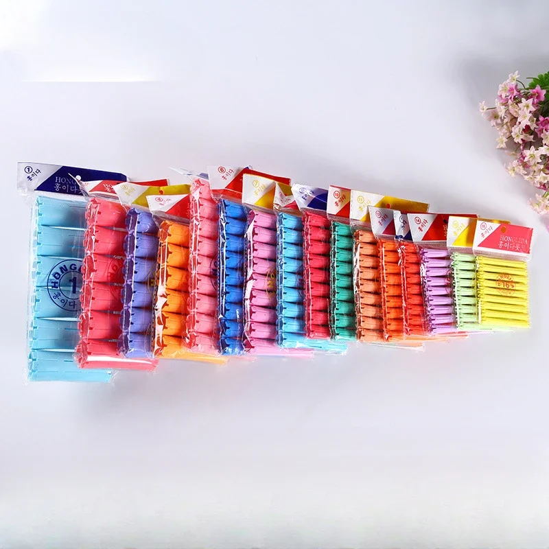 Hair Perming Curling Rollers No Heat Plastic Rods