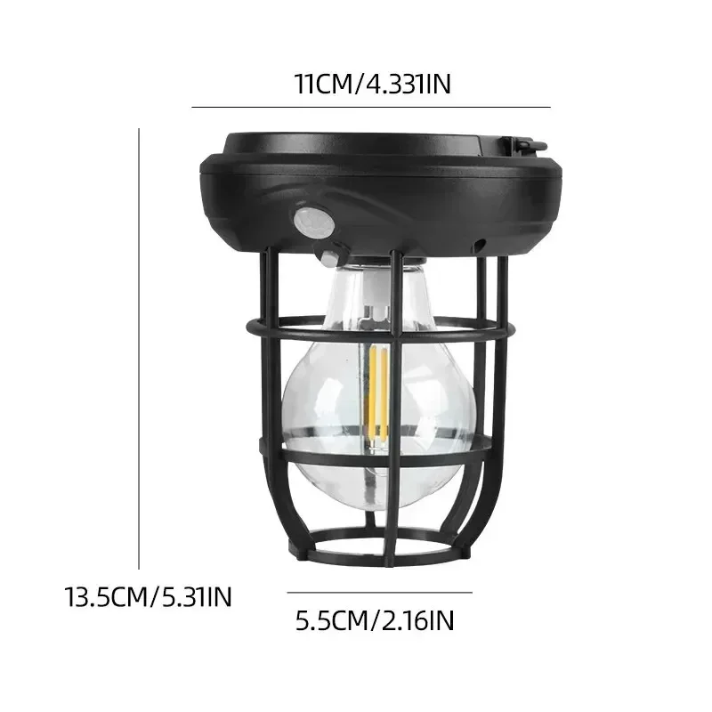 Solar Outdoor Wall Lamp Human Body Sensor Intelligent Light Control Lamp Garden House Wall Hanging Waterproof Decorative