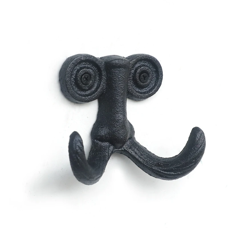 Cast Iron Beard Wall Hanger Hooks Rack for Home Decor