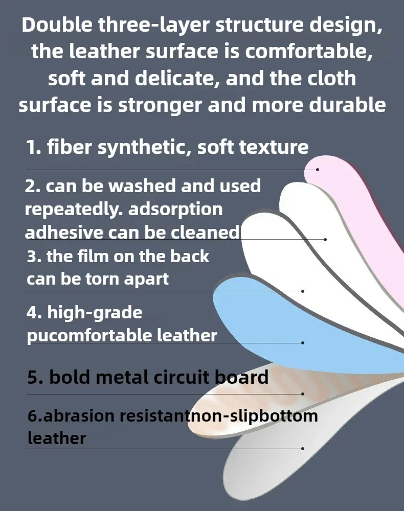 Winter Household Heated Toilet Seat Paste Waterproof Toilet Seat Bathroom Accessories PU Material 5*21*12cm