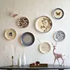 Creative Wall Decorations Ceramic Hanging Plates Restaurant Walls Plates Wall Decoration Coffee Shops Bars Decor Plates ZE904 1