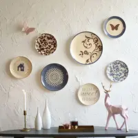 Creative Wall Decorations Ceramic Hanging Plates Restaurant Walls Plates Wall Decoration Coffee Shops Bars Decor Plates ZE904 1