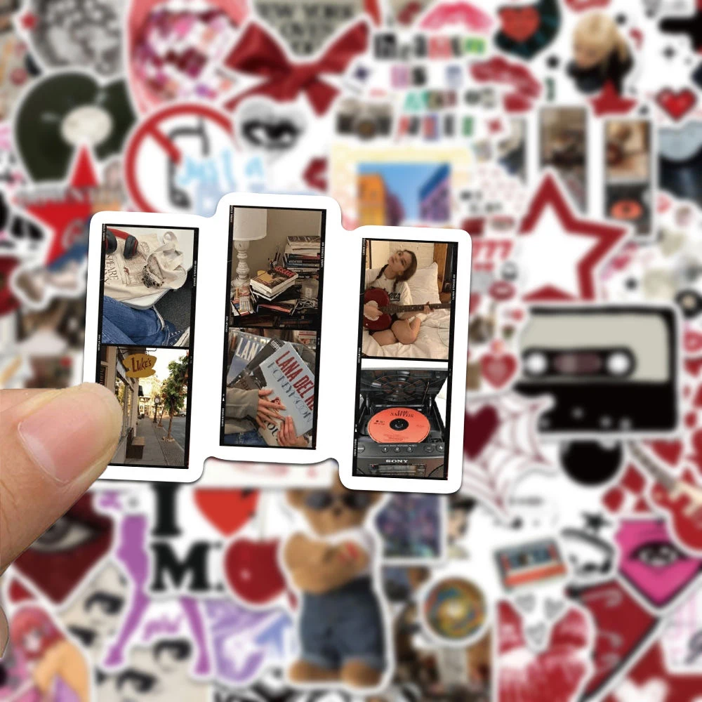 Colorful Trendy Y2K Cartoon Stickers Set - Fun Decoration for DIY Projects & Personalized Accessories
