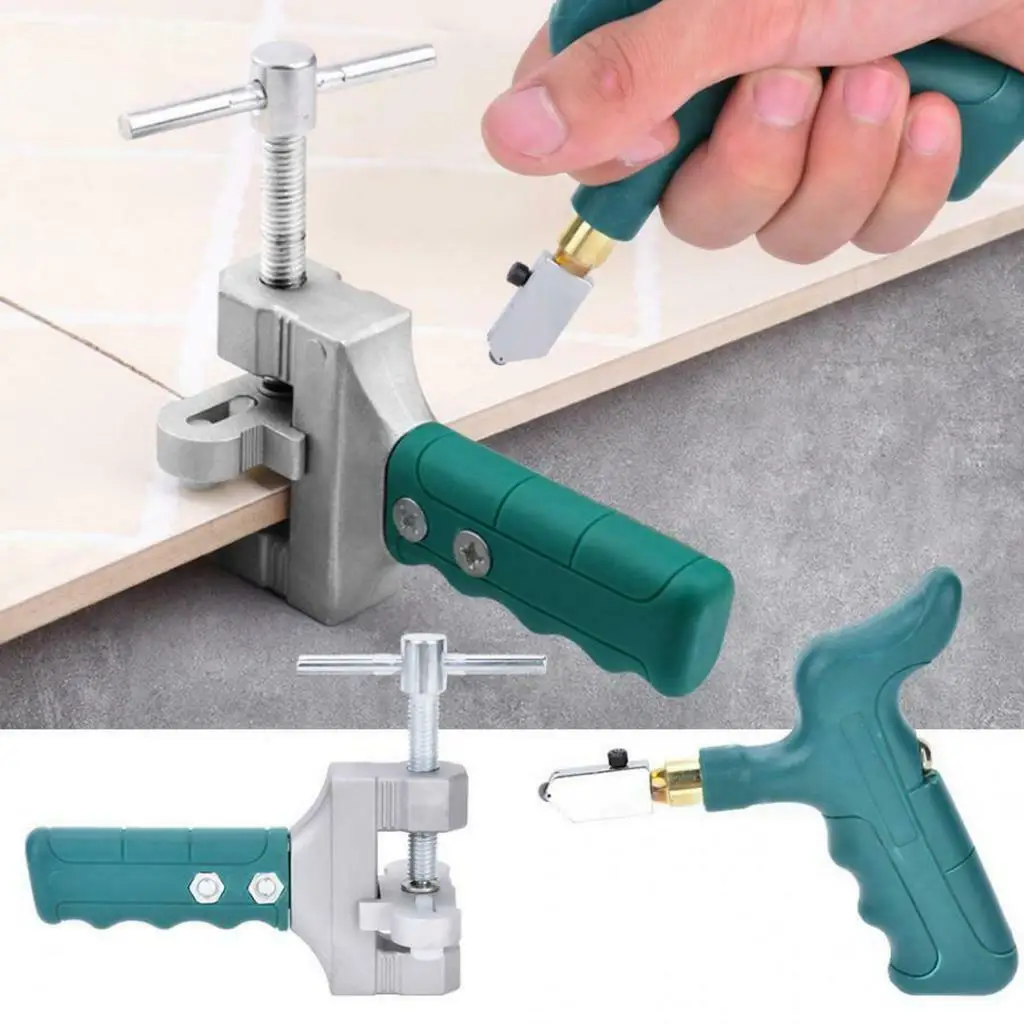 Handheld Glass Cutter Wheel Divider Opener Breaker Hand Grip Tile Cutter Mirror Quick Opening Set Cutting Hand Tool Glass Cutter 2