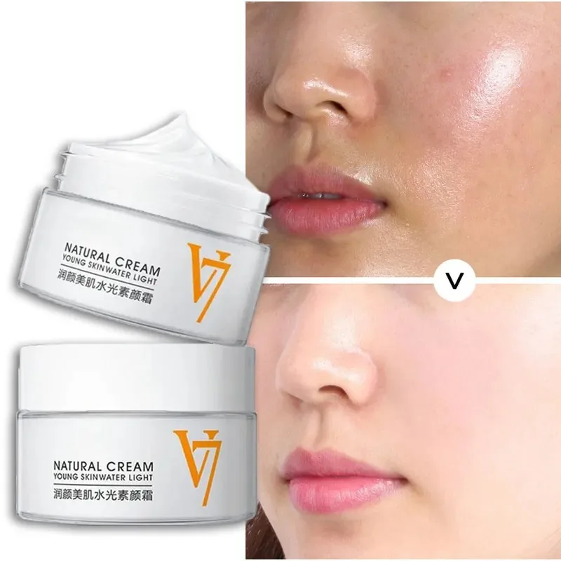 

V7 Toning Whitening Cream Women Lighten Acne Marks Brighten Skin Tone Moisturizing Day Cream Makeup Cream To Improve Dull Skin