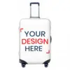 Custom Customize Logo Luggage Cover Elastic Your Design Here Travel Suitcase Protective Covers Suit For 18-32 inch 1