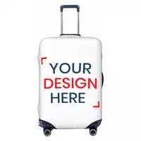 Custom Customize Logo Luggage Cover Elastic Your Design Here Travel Suitcase Protective Covers Suit For 18-32 inch 1