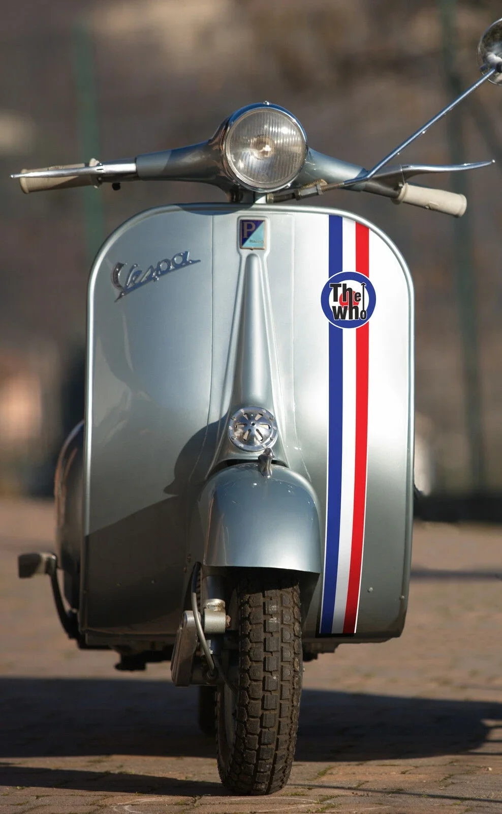 Per Vespa Lambretta Scooter Mod Vintage Style Front Carenatura Stripe The Who