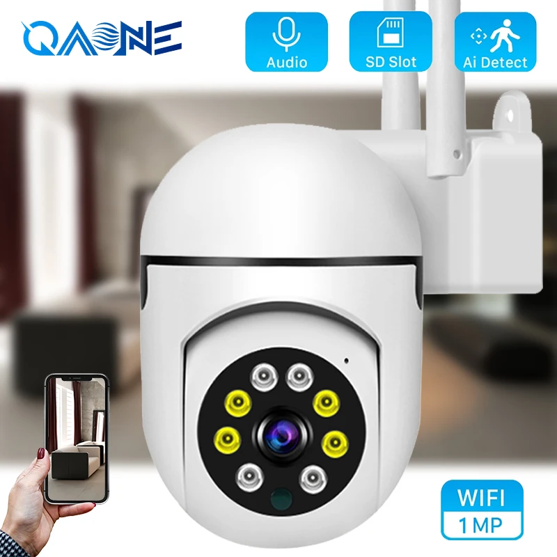 

Камера видеонаблюдения HD 720P с Wi-Fi, беспроводная IP-камера с двухсторонним аудио и функцией ночного видения, 10 м, ИК, PTZ, камера для домашней безопасности с датчиком присутствия людей