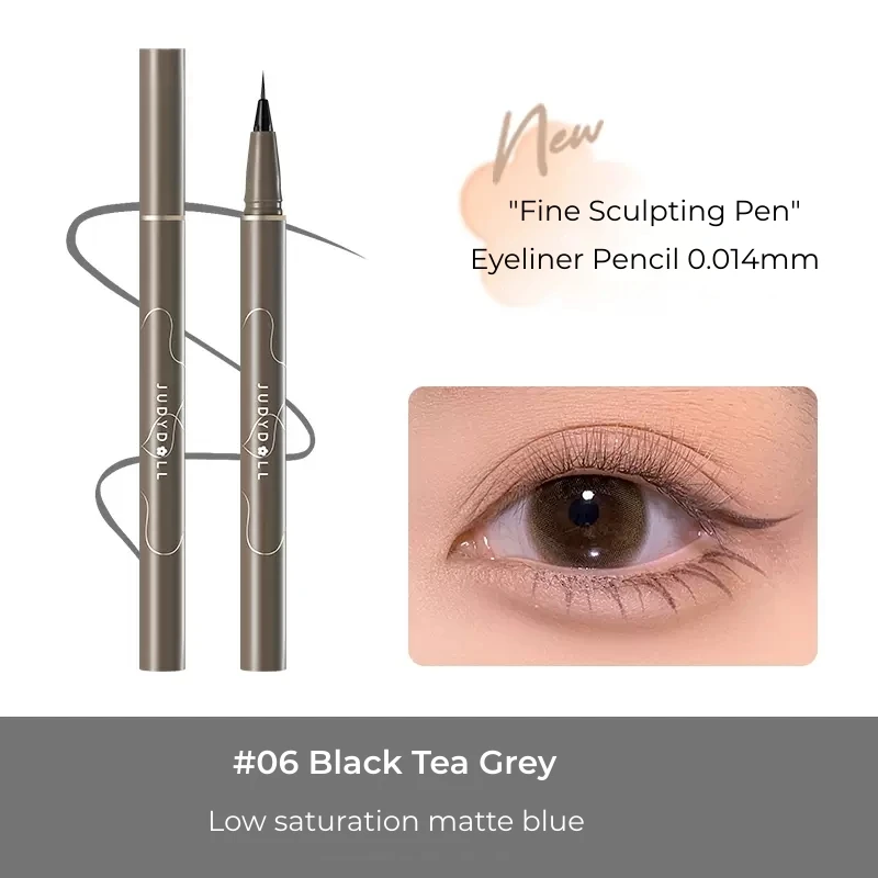 Judydoll New Black Liquid Eyeliner Pencil Waterproof 24 Hours Long Lasting Eye Makeup Smooth Superfine Eye Liner Pen 6